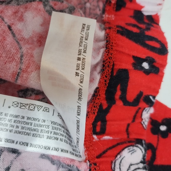 Disney‎ Minnie Mouse Red Love Laugh Fun Pajama Pants Lounge Sleepwear Size XL - Picture 5 of 7